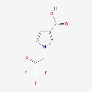 1-(3,3,3-trifluoro-2-oxopropyl)-1H-pyrrole-3-carboxylic acid