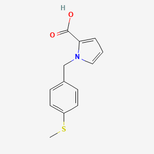 molecular formula C13H13NO2S B1475898 1-(4-(methylthio)benzyl)-1H-pyrrole-2-carboxylic acid CAS No. 2097951-87-4