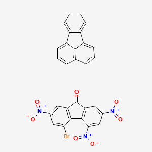 4-Bromo-2,5,7-trinitrofluoren-9-one;fluoranthene