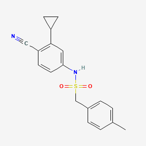 N-(4-cyano-3-cyclopropylphenyl)-1-(4-methylphenyl)methanesulfonamide