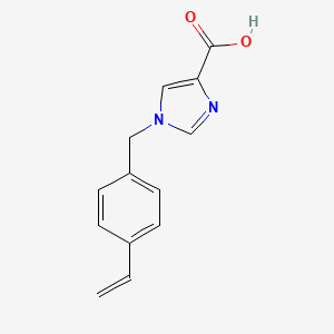 molecular formula C13H12N2O2 B1475905 1-(4-vinylbenzyl)-1H-imidazole-4-carboxylic acid CAS No. 2098030-46-5