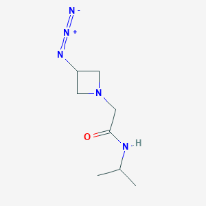 molecular formula C8H15N5O B1475906 2-(3-azidoazetidin-1-yl)-N-isopropylacetamide CAS No. 2098077-33-7