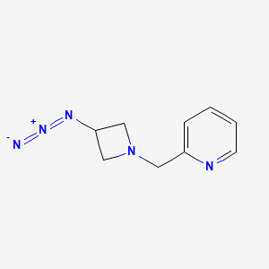 molecular formula C9H11N5 B1475918 2-((3-Azidoazetidin-1-yl)methyl)pyridine CAS No. 2098010-02-5