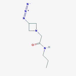 molecular formula C8H15N5O B1475920 2-(3-azidoazetidin-1-yl)-N-propylacetamide CAS No. 2097977-02-9