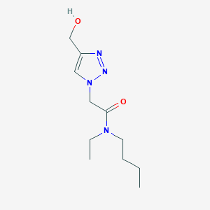 molecular formula C11H20N4O2 B1475921 N-butyl-N-ethyl-2-(4-(hydroxymethyl)-1H-1,2,3-triazol-1-yl)acetamide CAS No. 2097994-69-7