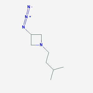 molecular formula C8H16N4 B1475922 3-Azido-1-isopentylazetidine CAS No. 2098078-56-7