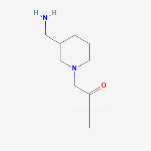 1-(3-(Aminomethyl)piperidin-1-yl)-3,3-dimethylbutan-2-one