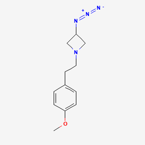 molecular formula C12H16N4O B1475926 3-Azido-1-(4-methoxyphenethyl)azetidine CAS No. 2098122-23-5