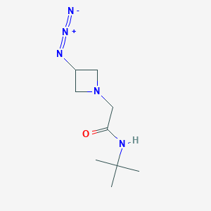 molecular formula C9H17N5O B1475928 2-(3-azidoazetidin-1-yl)-N-(tert-butyl)acetamide CAS No. 2098030-57-8