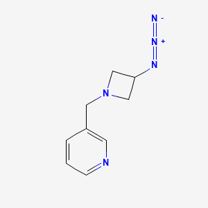 molecular formula C9H11N5 B1475930 3-((3-Azidoazetidin-1-yl)methyl)pyridine CAS No. 2098030-76-1