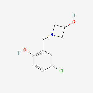 molecular formula C10H12ClNO2 B1475933 1-(5-Chloro-2-hydroxybenzyl)azetidin-3-ol CAS No. 2092250-00-3