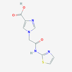 1-(2-oxo-2-(thiazol-2-ylamino)ethyl)-1H-imidazole-4-carboxylic acid
