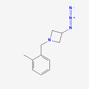 molecular formula C11H14N4 B1475938 3-Azido-1-(2-methylbenzyl)azetidine CAS No. 2097976-88-8