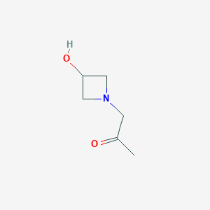 molecular formula C6H11NO2 B1475942 1-(3-Hydroxyazetidin-1-yl)propan-2-one CAS No. 1860343-58-3