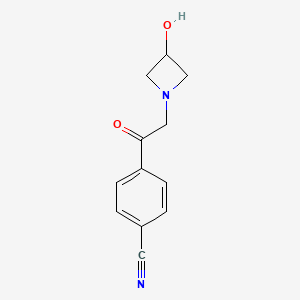 4-(2-(3-Hydroxyazetidin-1-yl)acetyl)benzonitrile
