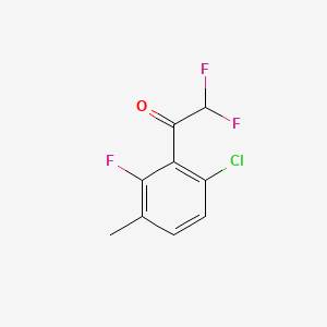 1-(6-Chloro-2-fluoro-3-methylphenyl)-2,2-difluoroethanone