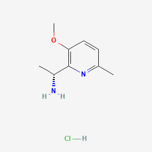 molecular formula C9H15ClN2O B14759448 (R)-1-(3-methoxy-6-methylpyridin-2-yl)ethan-1-amine hydrochloride 