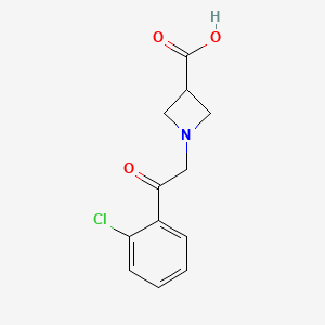 1-(2-(2-Chlorophenyl)-2-oxoethyl)azetidine-3-carboxylic acid