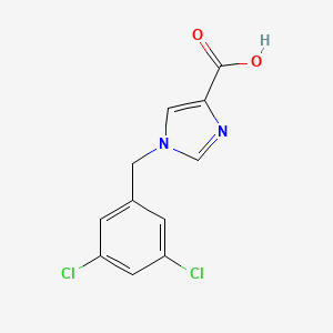 molecular formula C11H8Cl2N2O2 B1475947 1-(3,5-dichlorobenzyl)-1H-imidazole-4-carboxylic acid CAS No. 2097951-73-8