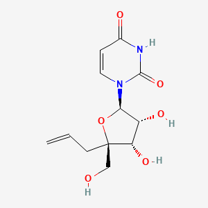 1-[(2R,3R,4S,5R)-5-allyl-3,4-dihydroxy-5-(hydroxymethyl)tetrahydrofuran-2-yl]pyrimidine-2,4-dione