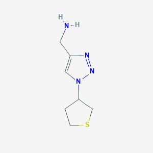 (1-(tetrahydrothiophen-3-yl)-1H-1,2,3-triazol-4-yl)methanamine