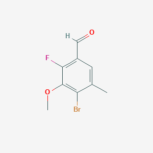 4-Bromo-2-fluoro-3-methoxy-5-methylbenzaldehyde