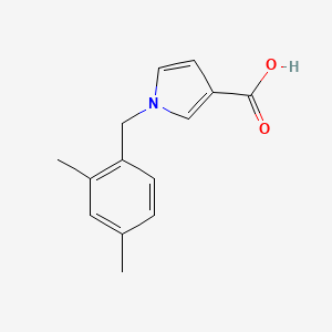 molecular formula C14H15NO2 B1475954 1-(2,4-二甲基苄基)-1H-吡咯-3-羧酸 CAS No. 2098030-84-1