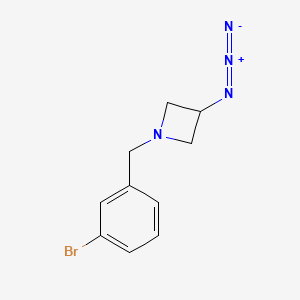 molecular formula C10H11BrN4 B1475955 3-Azido-1-(3-bromobenzyl)azetidine CAS No. 2089529-75-7