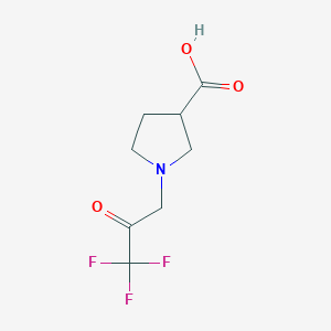 1-(3,3,3-Trifluoro-2-oxopropyl)pyrrolidine-3-carboxylic acid