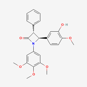 (3R,4S)-4-(3-hydroxy-4-methoxyphenyl)-3-phenyl-1-(3,4,5-trimethoxyphenyl)azetidin-2-one