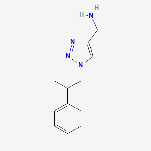 (1-(2-phenylpropyl)-1H-1,2,3-triazol-4-yl)methanamine