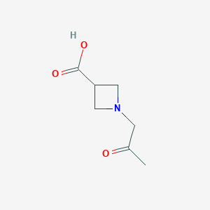 molecular formula C7H11NO3 B1475965 1-(2-Oxopropyl)azetidine-3-carboxylic acid CAS No. 2092711-00-5