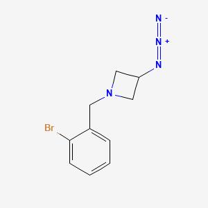 molecular formula C10H11BrN4 B1475969 3-Azido-1-(2-bromobenzyl)azetidine CAS No. 2089573-39-5