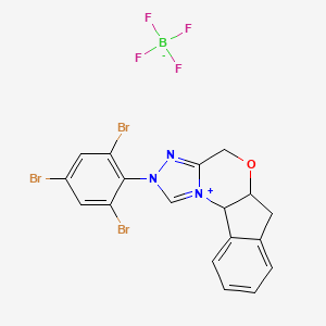 4-(2,4,6-Tribromophenyl)-8-oxa-4,5-diaza-2-azoniatetracyclo[7.7.0.02,6.011,16]hexadeca-2,5,11,13,15-pentaene;tetrafluoroborate