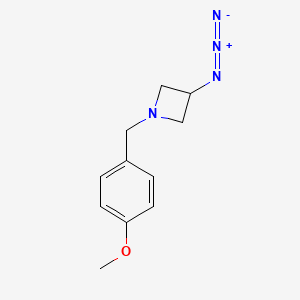 molecular formula C11H14N4O B1475976 3-Azido-1-(4-methoxybenzyl)azetidine CAS No. 2097976-94-6