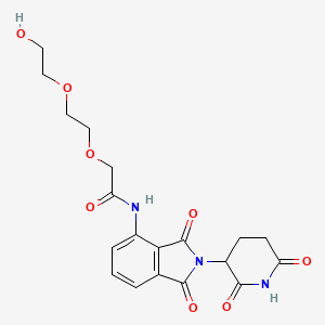 N-[2-(2,6-dioxopiperidin-3-yl)-1,3-dioxoisoindol-4-yl]-2-[2-(2-hydroxyethoxy)ethoxy]acetamide