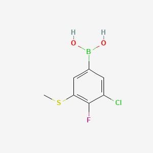 (3-Chloro-4-fluoro-5-(methylthio)phenyl)boronic acid