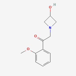 molecular formula C12H15NO3 B1475979 2-(3-Hydroxyazetidin-1-yl)-1-(2-methoxyphenyl)ethan-1-one CAS No. 1860345-03-4