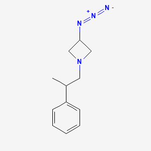 molecular formula C12H16N4 B1475987 3-Azido-1-(2-phenylpropyl)azetidine CAS No. 2098012-19-0