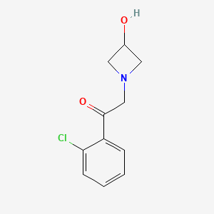 molecular formula C11H12ClNO2 B1475991 1-(2-氯苯基)-2-(3-羟基氮杂环丁烷-1-基)乙烷-1-酮 CAS No. 1860344-29-1