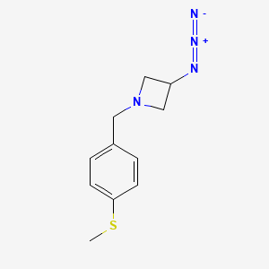 3-Azido-1-(4-(methylthio)benzyl)azetidine