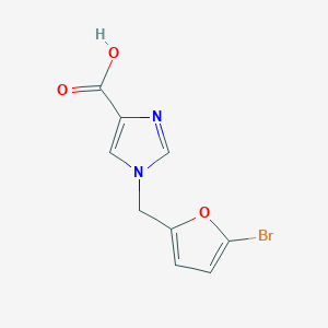 1-((5-bromofuran-2-yl)methyl)-1H-imidazole-4-carboxylic acid