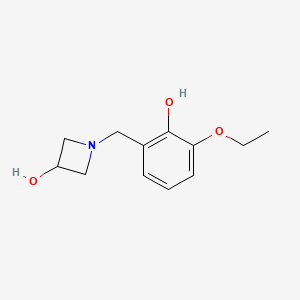 1-(3-Ethoxy-2-hydroxybenzyl)azetidin-3-ol