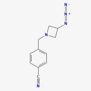 4-((3-Azidoazetidin-1-yl)methyl)benzonitrile
