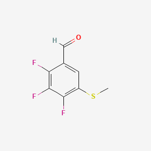 2,3,4-Trifluoro-5-(methylthio)benzaldehyde