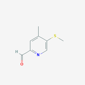 4-Methyl-5-(methylthio)picolinaldehyde