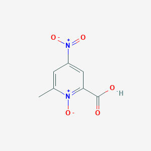 6-Methyl-4-nitro-1-oxo-1lambda~5~-pyridine-2-carboxylic acid