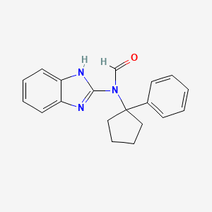 N-(1H-benzimidazol-2-yl)-N-(1-phenylcyclopentyl)formamide