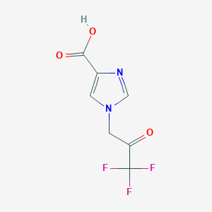 1-(3,3,3-trifluoro-2-oxopropyl)-1H-imidazole-4-carboxylic acid
