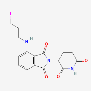 molecular formula C16H16IN3O4 B14760046 Pomalidomide-C3-I 